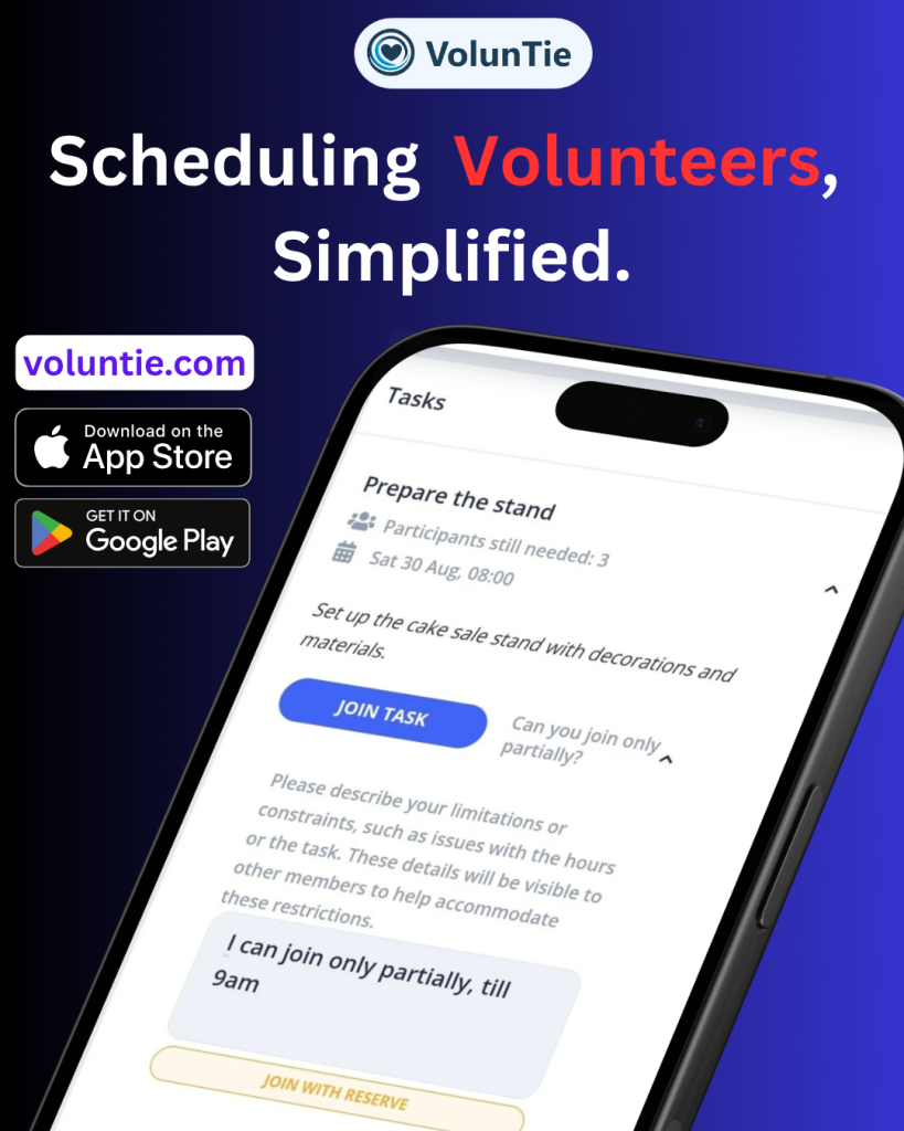 volunteer scheduling